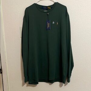Polo by Ralph Lauren Men's Green Long Sleeve Shirt